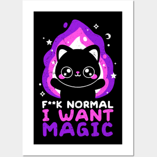 Magicat want magic Posters and Art